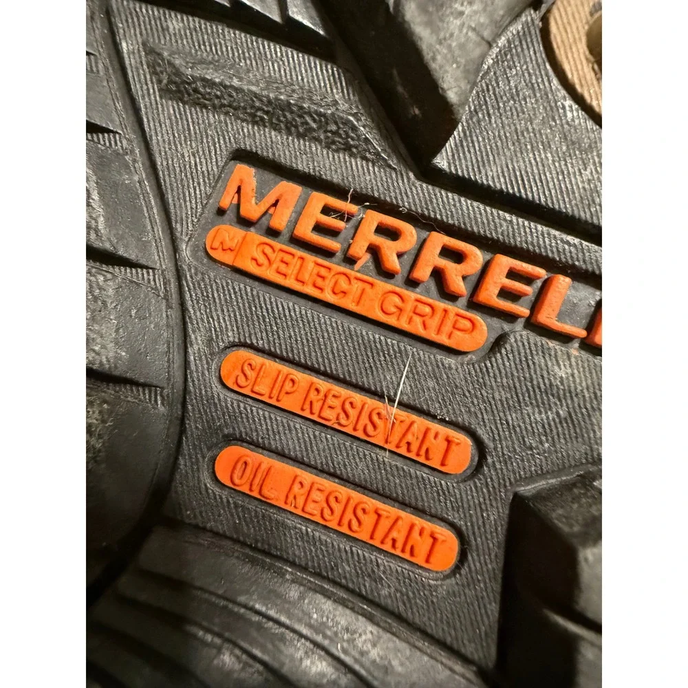 Merrell Moab Vertex Mid Waterproof Comp Toe Work Boots Brown Mens 9.5 W J004631W
